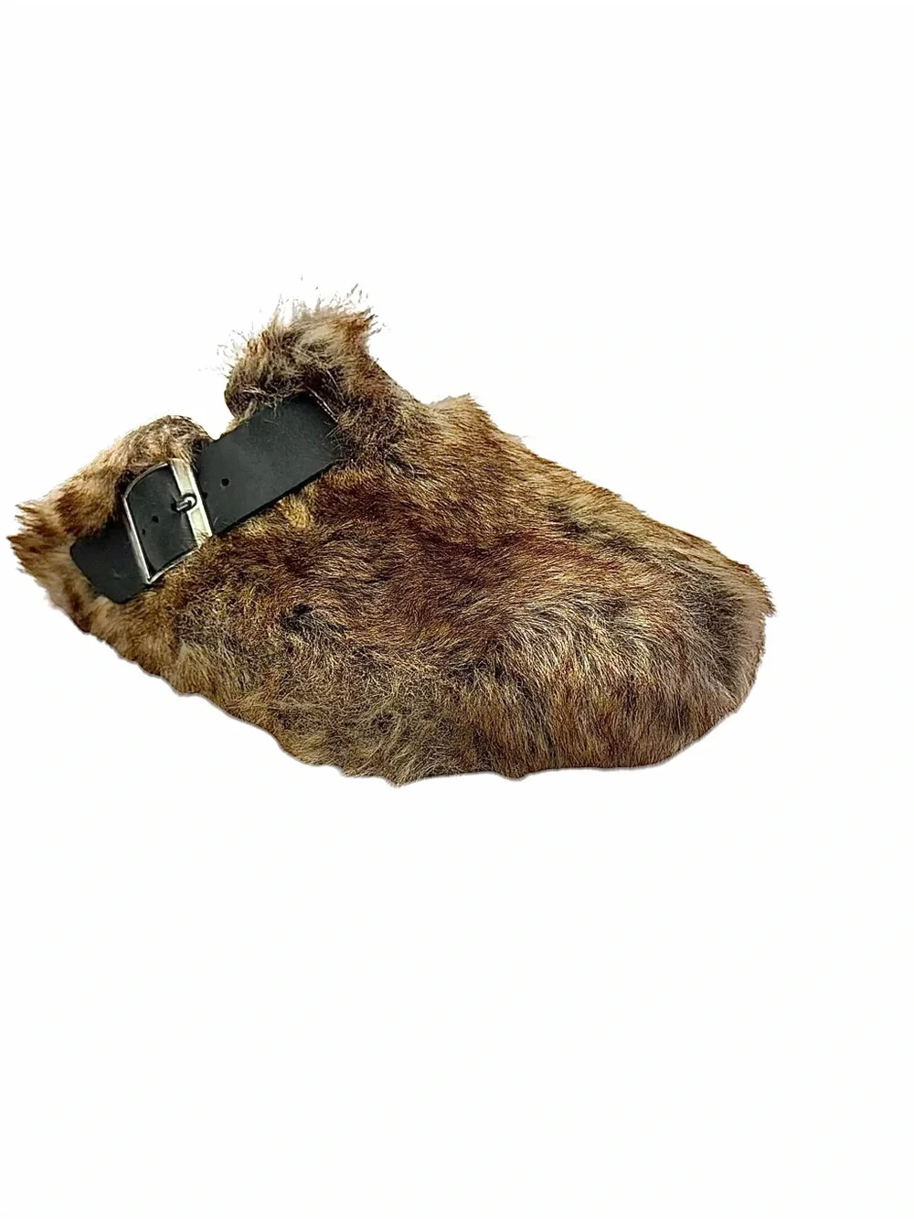 Tabi Men’s Tan Brown Fur-Lined Split-Toe Clogs Shoes Size 11 Medium